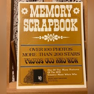 Memory Scrapbook - Country Western Stars 1972, Over 100 Photos, Year in Review